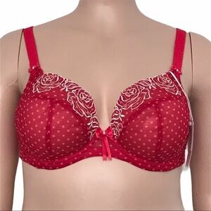 Elomi Betty Underwire Plunge Bra 42DD EL8170